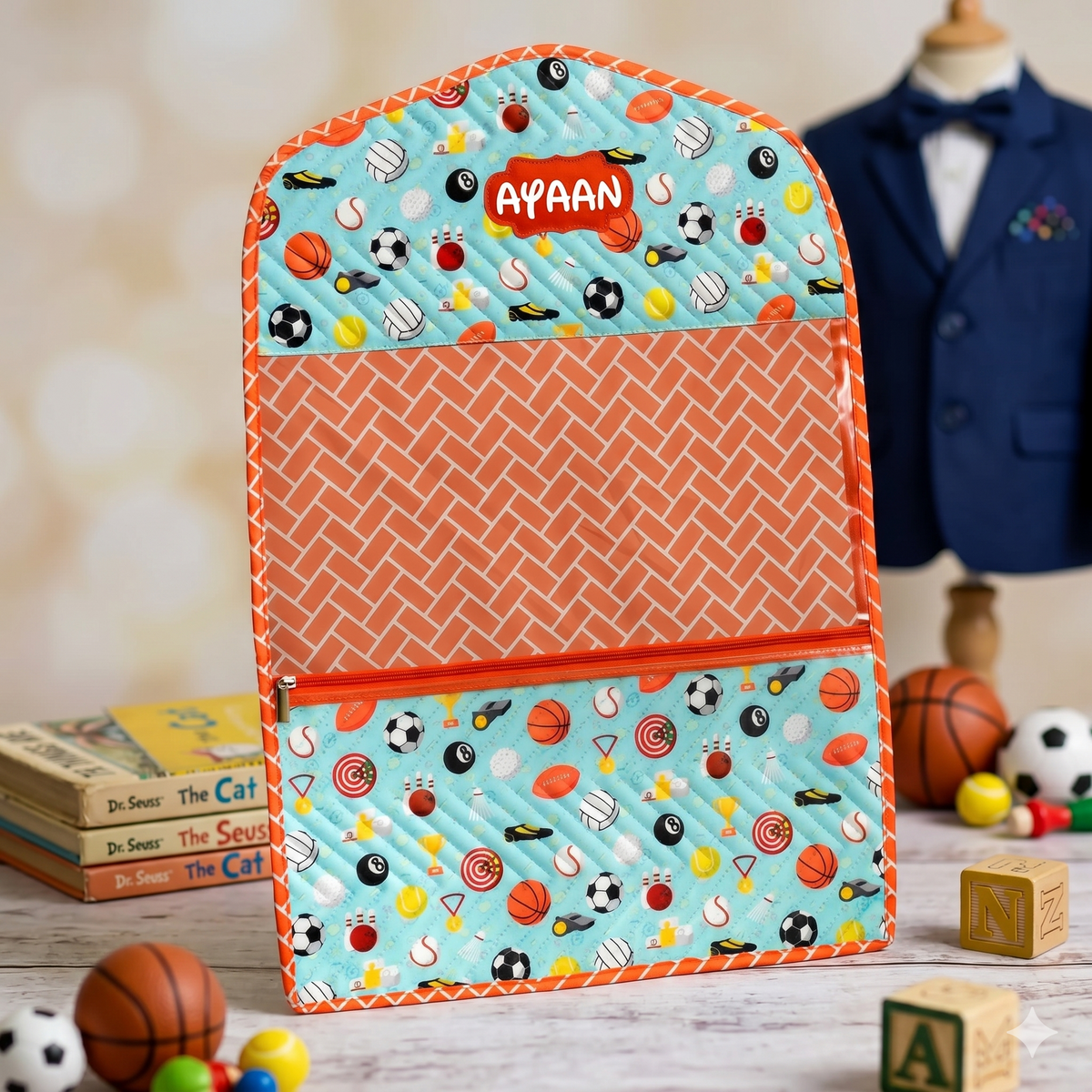 Personalized Kids Wardrobe Organizer & Garment Bag