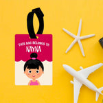 Kids Printed Luggage Girl Tags
