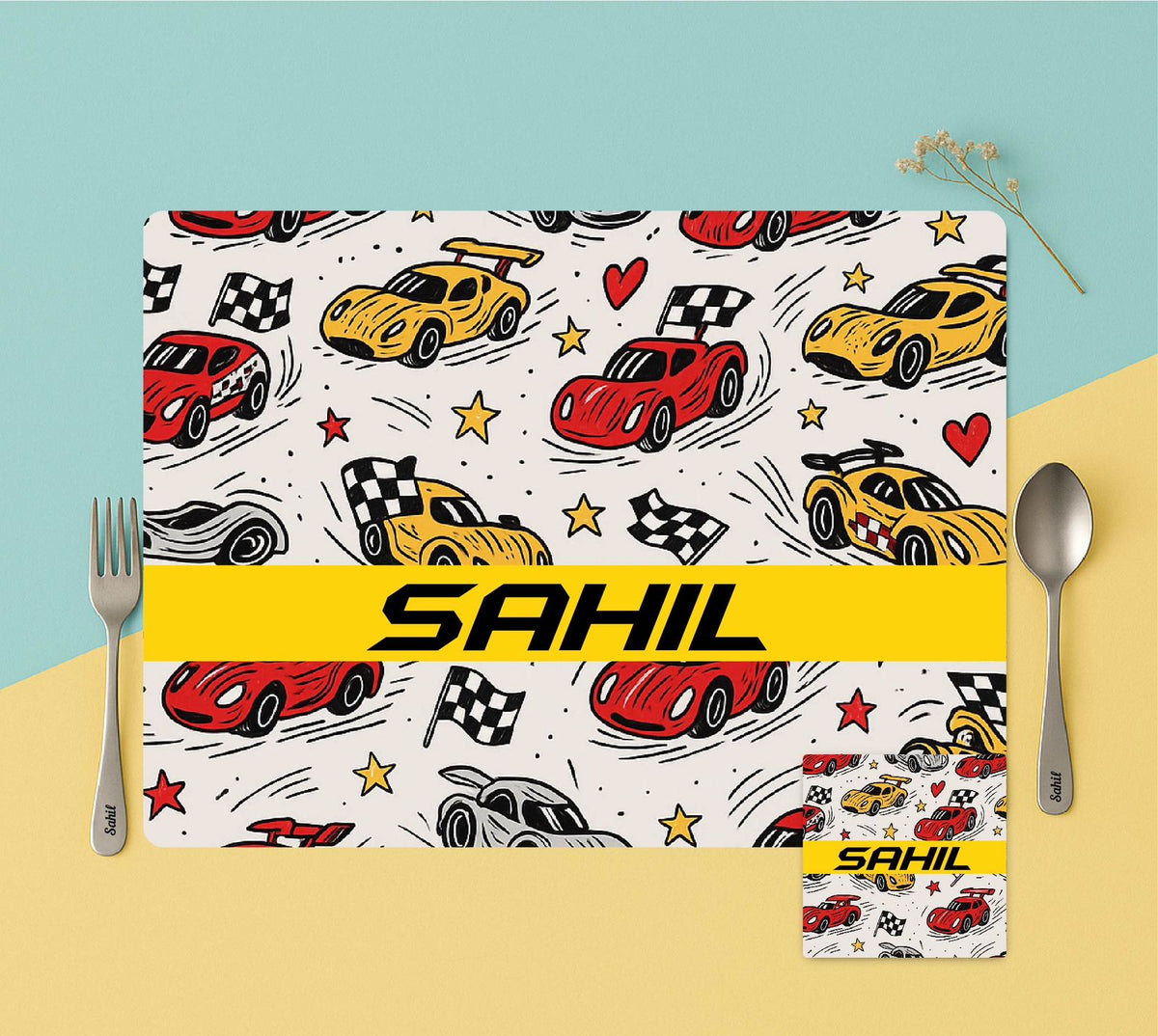 Personalised Kids Table mat Set