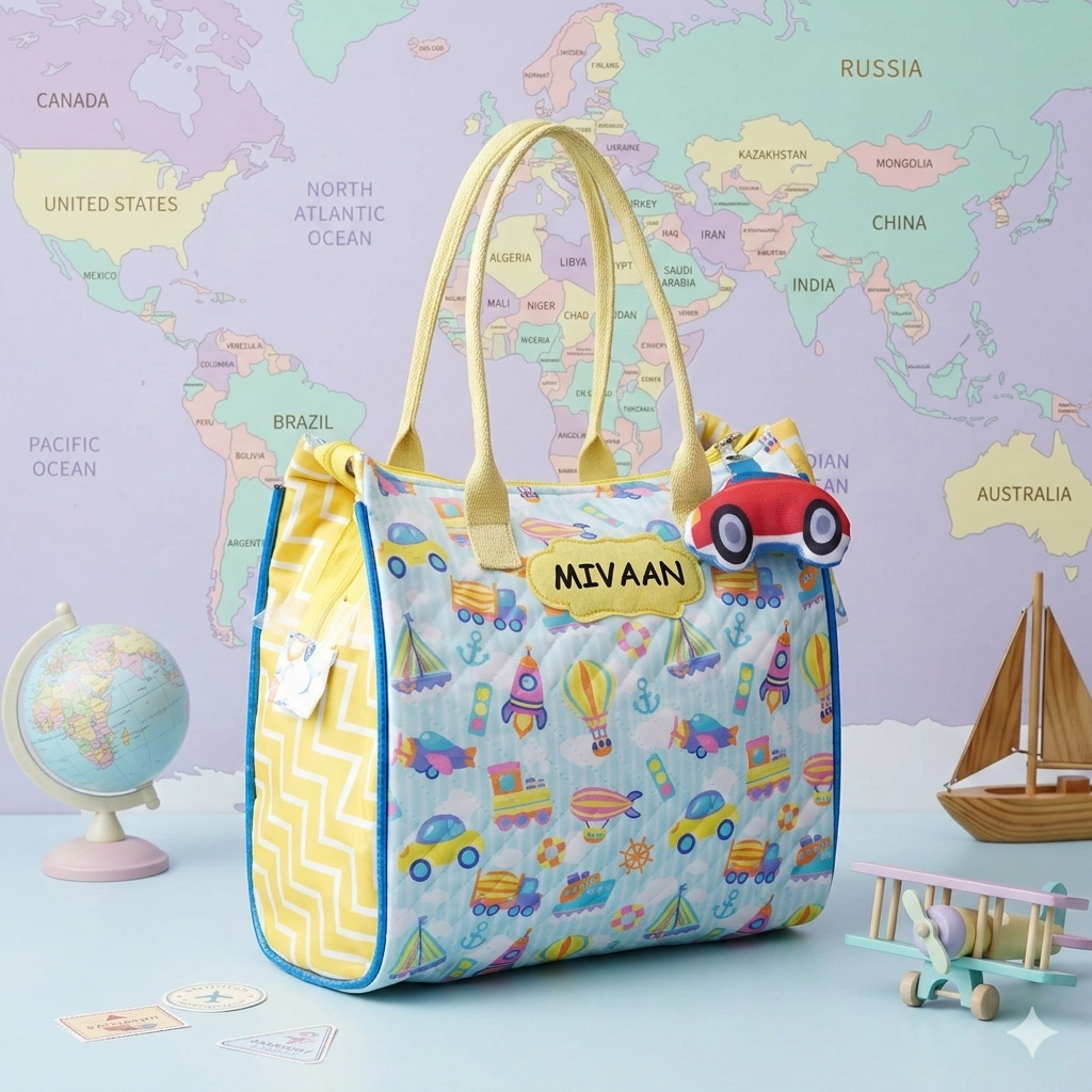 Totebag with Toy Keychain