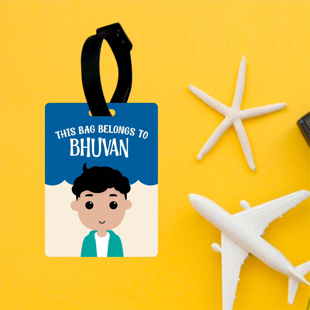 Kids Printed Luggage Boy Tags