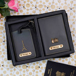 Personalised Passport Cover & Luggage Tag Combo