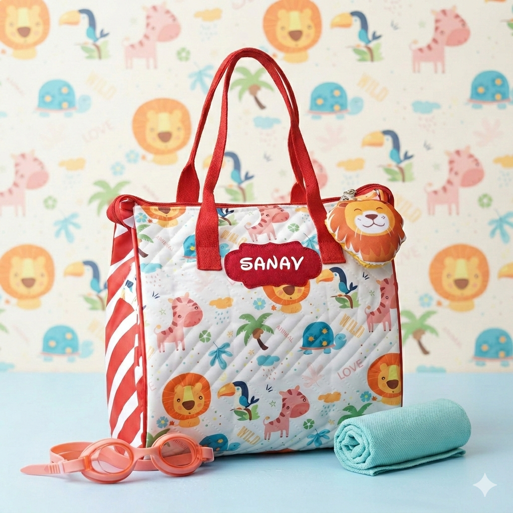 Totebag with Toy Keychain