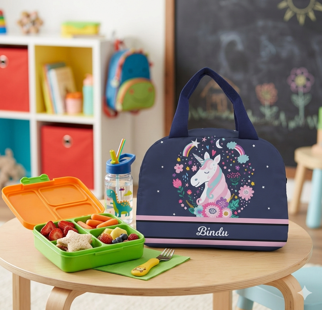 Kids personalized lunch bags