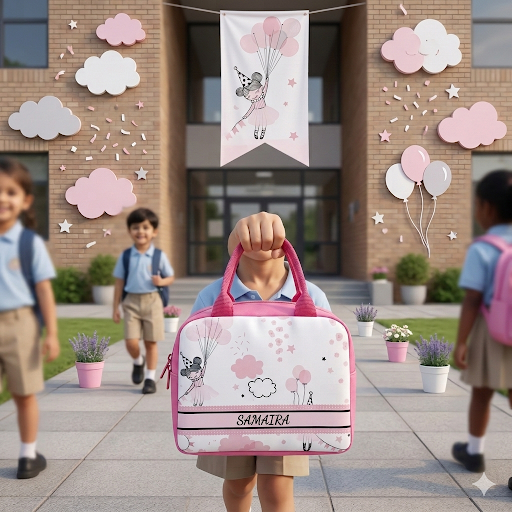 Kids personalized lunch bags