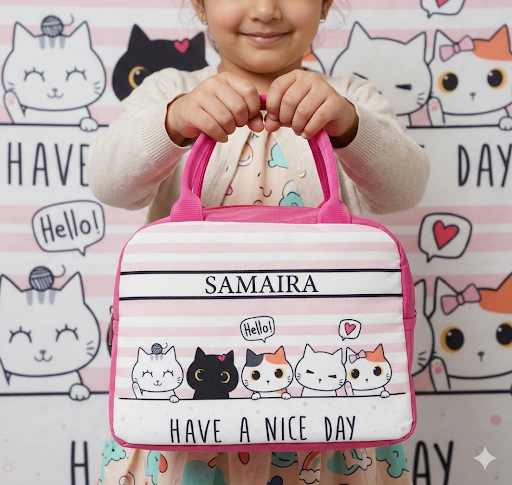 Kids personalized lunch bags