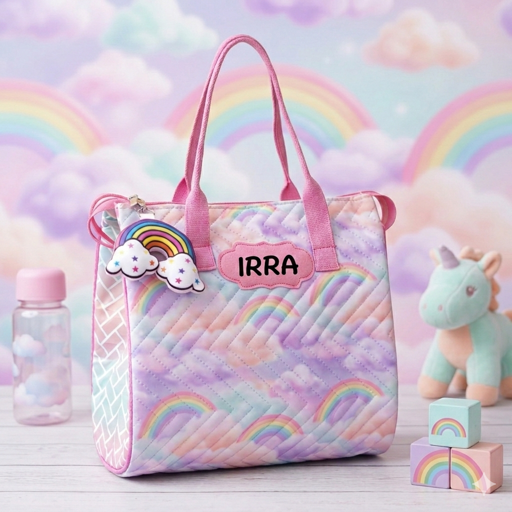 Totebag with Toy Keychain