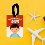 Kids Printed Luggage Boy Tags