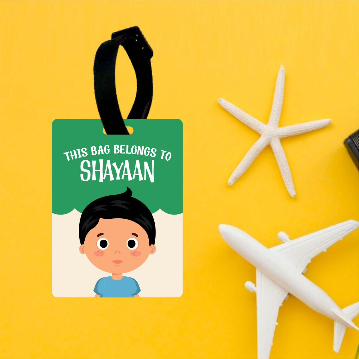 Kids Printed Luggage Boy Tags