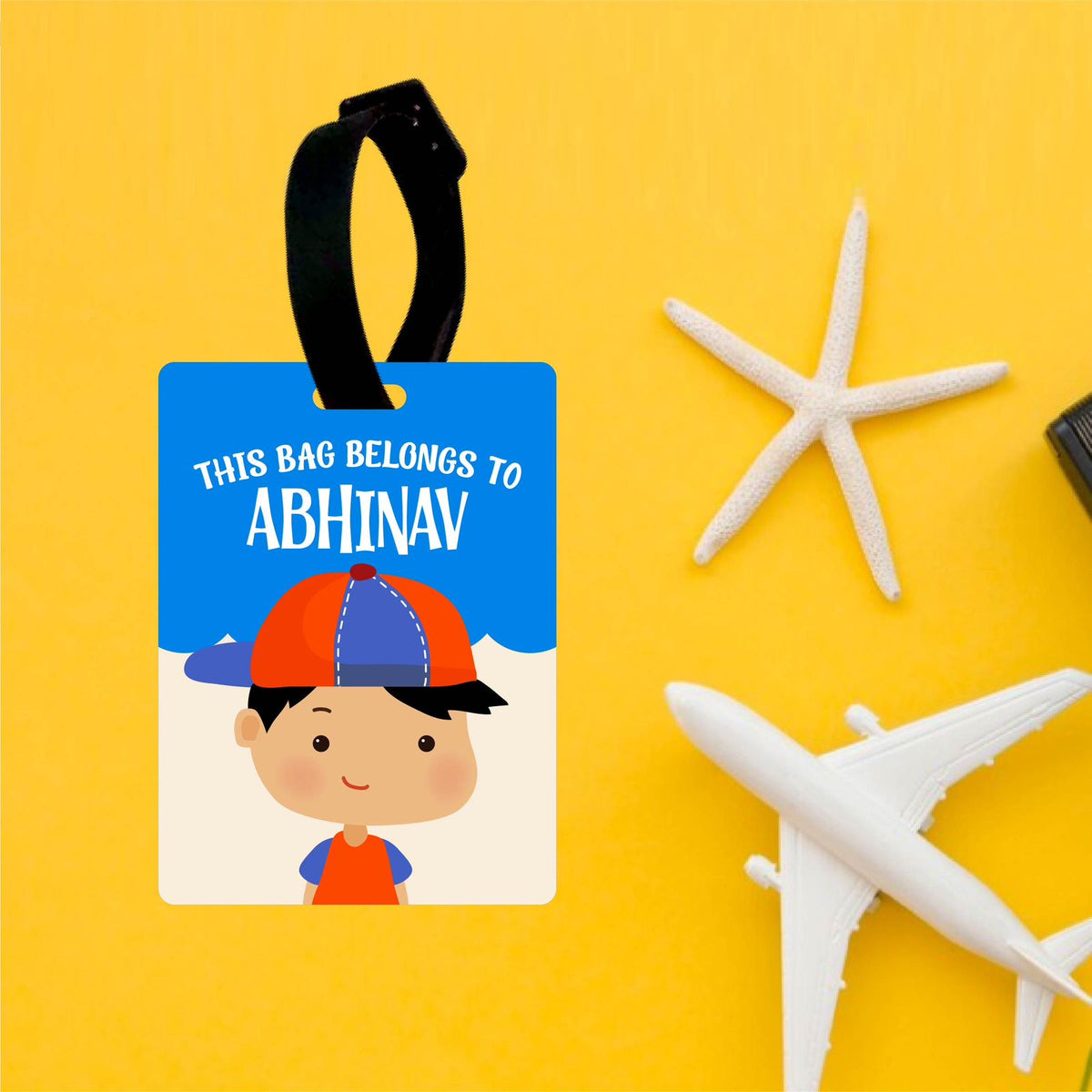 Kids Printed Luggage Boy Tags