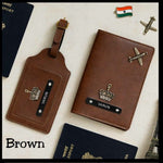 Personalised Passport Cover & Luggage Tag Combo