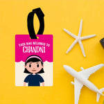 Kids Printed Luggage Girl Tags