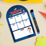 Personalized Kids Magnetic Weekly Planner