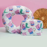 Personalized kids neck pillow with box pouch Set