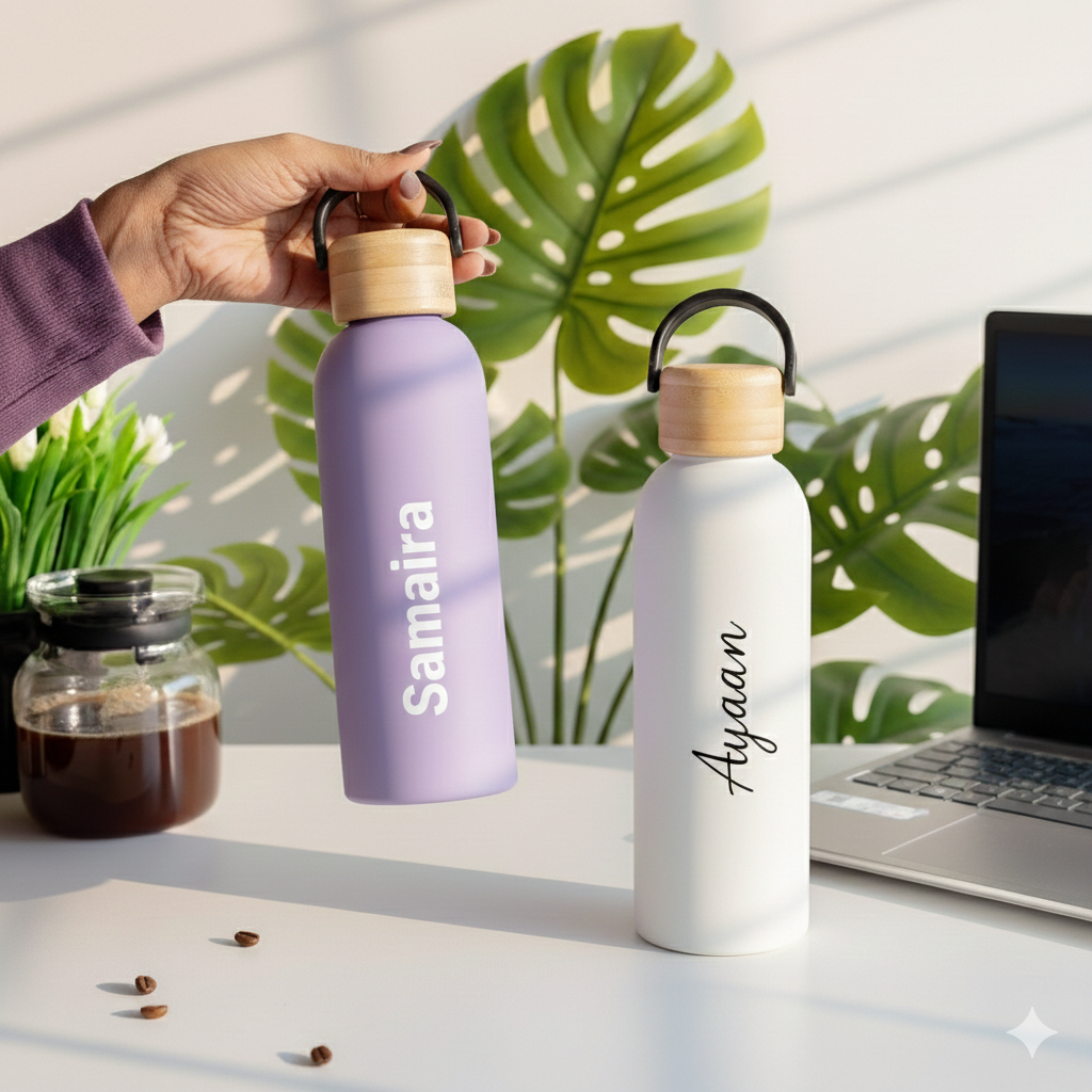 Personalised Insulated Bottle with Handle