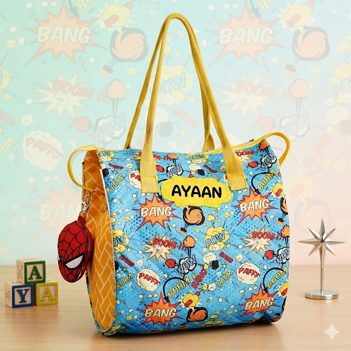 Totebag with Toy Keychain