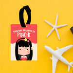 Kids Printed Luggage Girl Tags