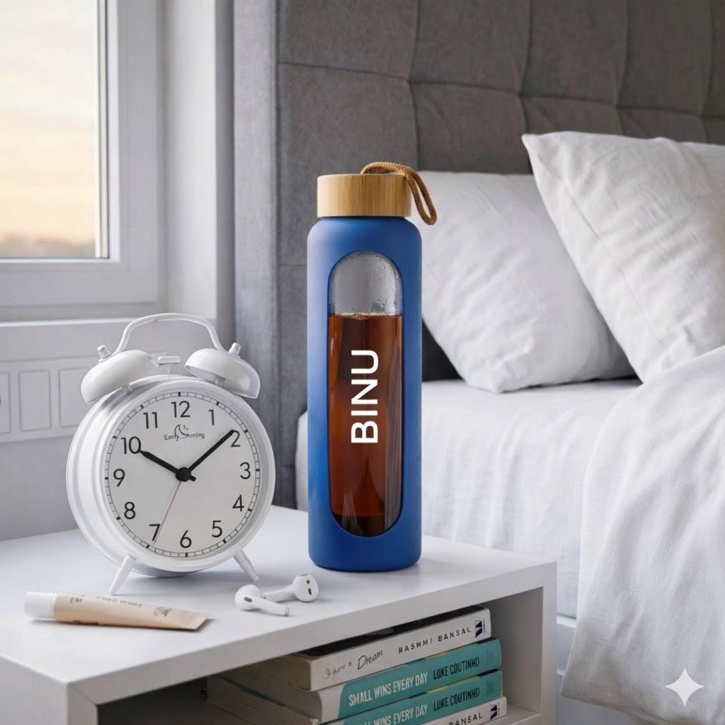Glass Bottle With Sleeve
