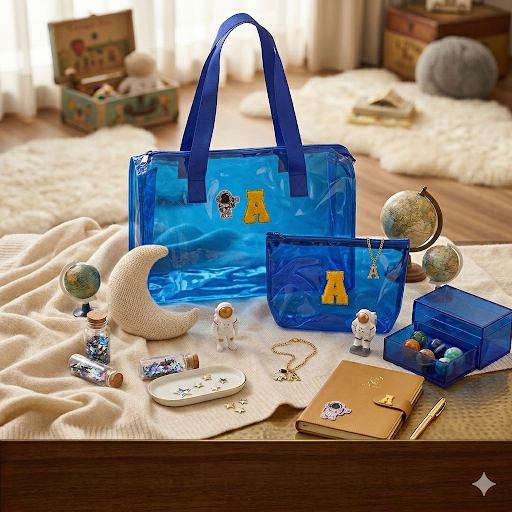Jelly Bag and Pouch with Initial