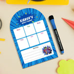 Personalized Kids Magnetic Weekly Planner