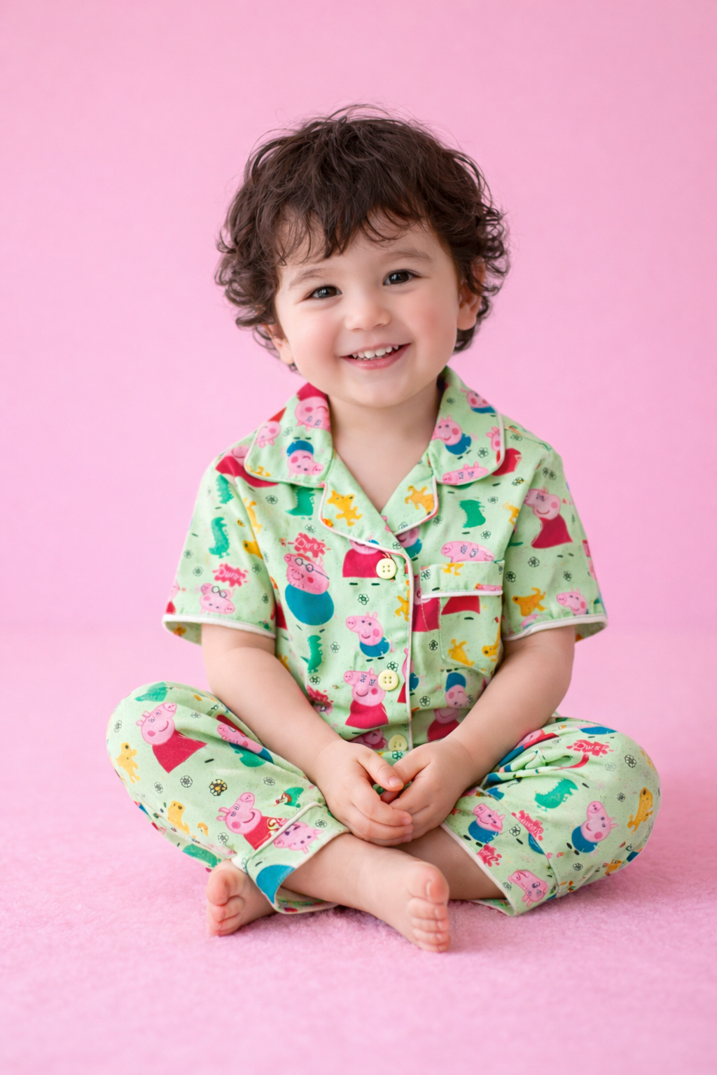 Green Peppa Pig Night Suit